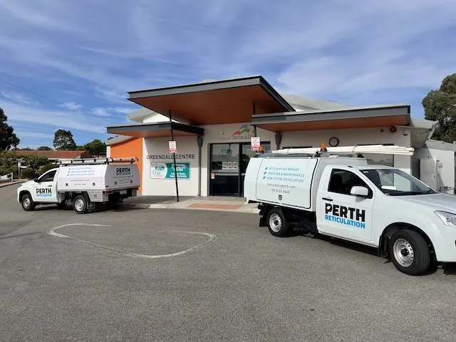 Perth Reticulation Experts commercial service vehicles