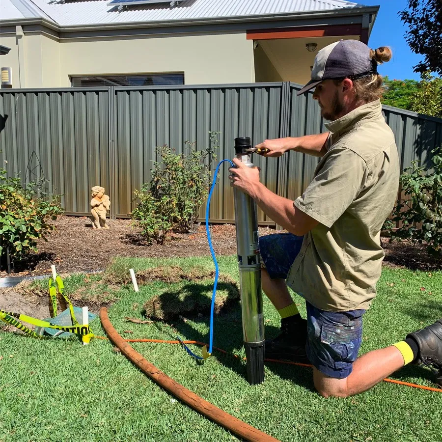 Garden bore pump installation by Perth Reticulation Experts