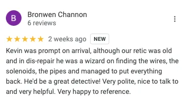 5-star Google testimonial for Perth Reticulation Experts