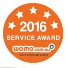 Womo 2016 Service award Australia