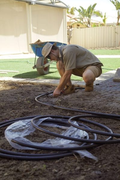 installing irrigation system Perth Reticulation