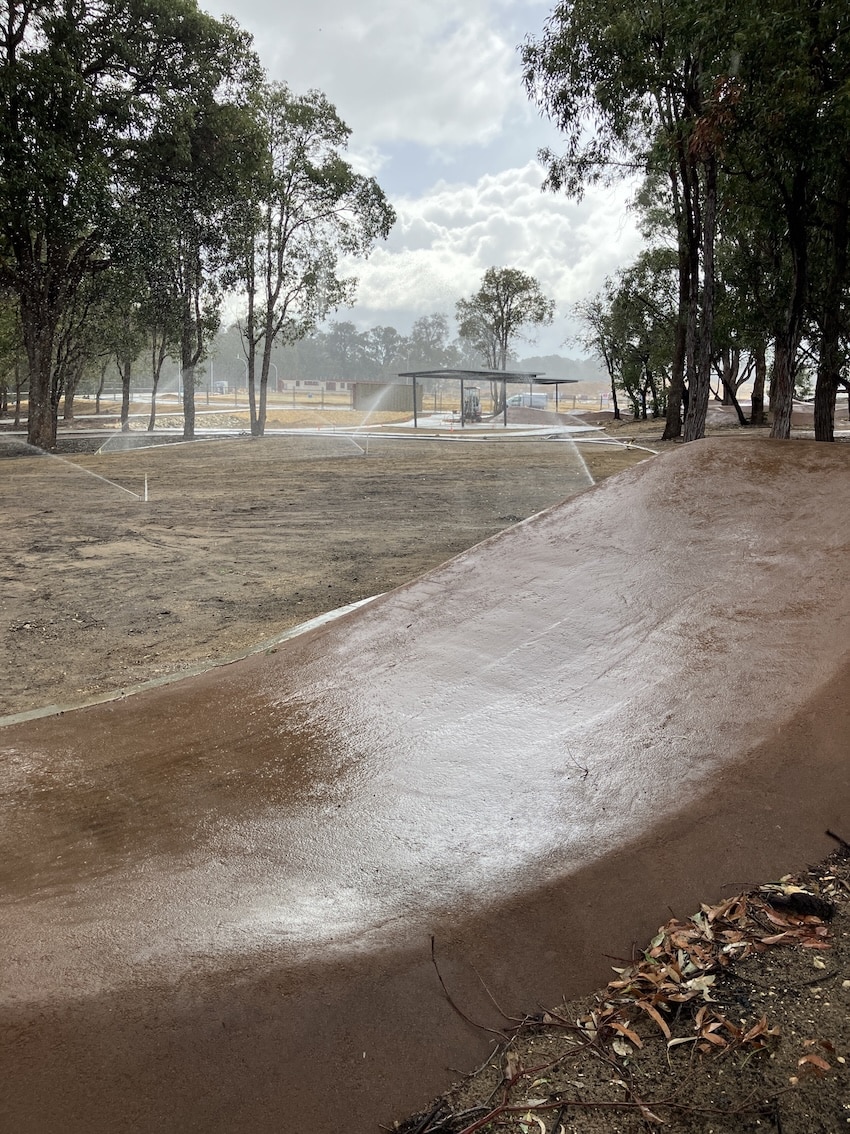 testing new park reticulation system in perth